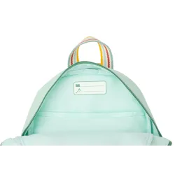 Apfelgrüner Rucksack aus recyceltem PET