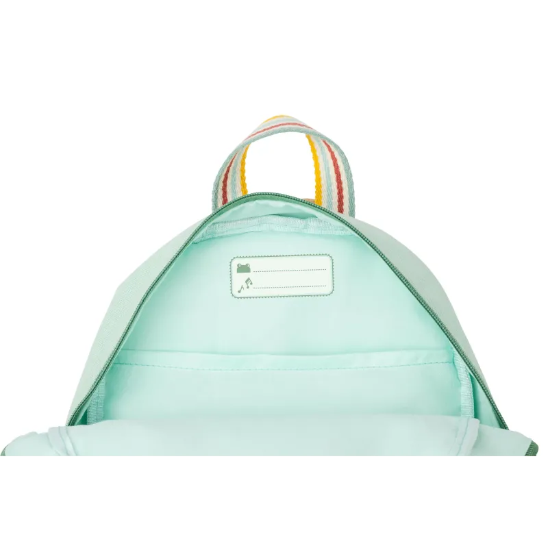 Mochila verde manzana de PET reciclado