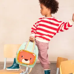 Apfelgrüner Rucksack aus recyceltem PET