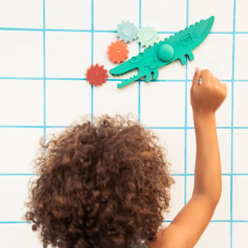 Segno del bagno bilanciere coccodrillo