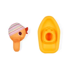 Gaspard le canard et son bateau flottant