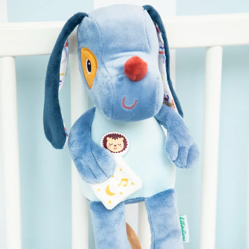 Peluche musicale phosphorescente Jules le chien