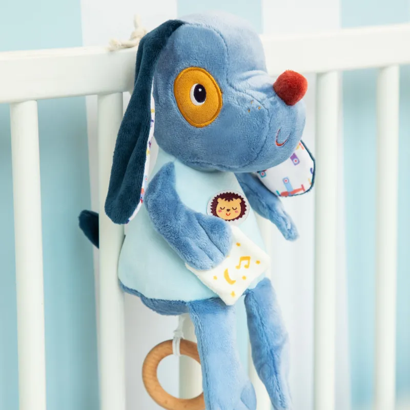 Peluche musicale phosphorescente Jules le chien