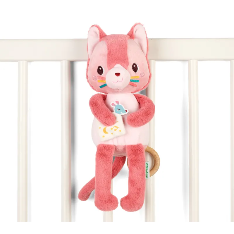 Peluche musicale phosphorescente Jeanne le chat