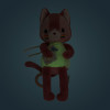 Glow-in-the-dark muziekknuffel Jeanne de kat