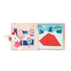 Fabric activity book for children aged 3 months and over