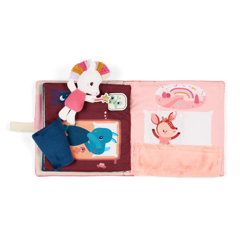 Fabric activity book for children aged 3 months and over