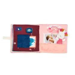 Fabric activity book for children aged 3 months and over