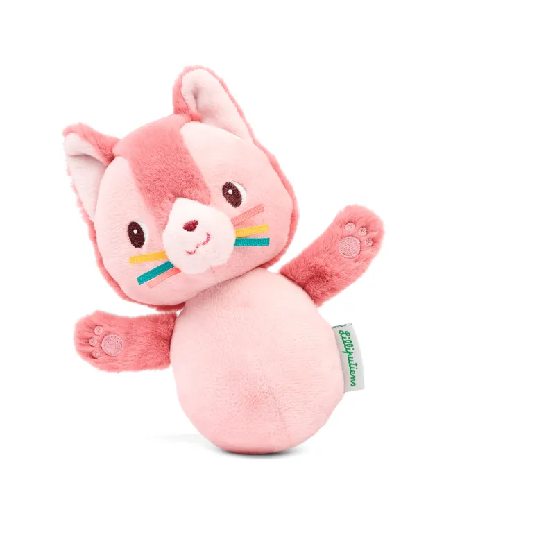 Peluche sonora giocattolo basculante Jeanne la gatta