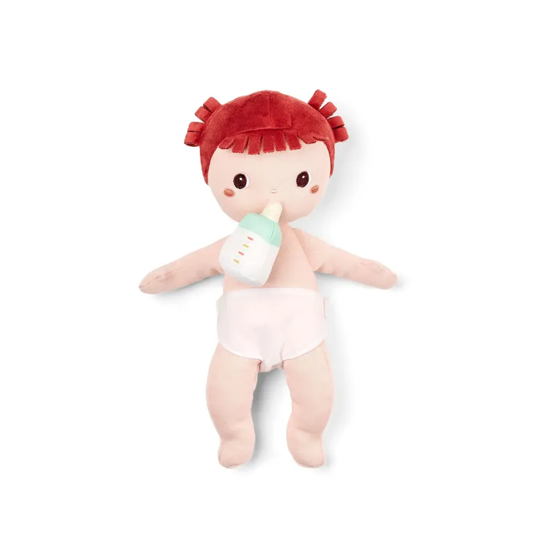 Poupon en tissu Ninon 30 cm dès 18 mois | Poupée avec biberon