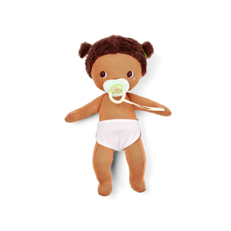 Poupon en tissu Nour 30 cm dès 18 mois | Poupée avec tétine