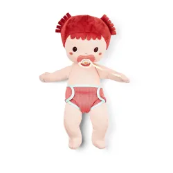 Stoffen babypop Alba 36 cm vanaf 2 jaar | Pop met fopspeen