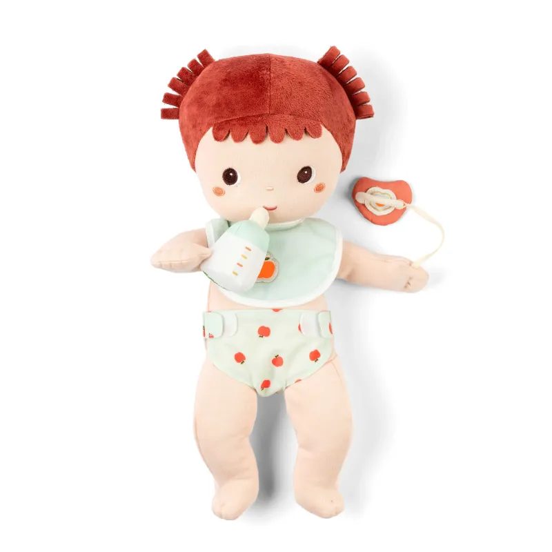 Accesorios para muñeco desde 18 meses | Babero, biberón y pañal