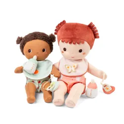 Accesorios para muñeco desde 18 meses | Babero, biberón y braguita