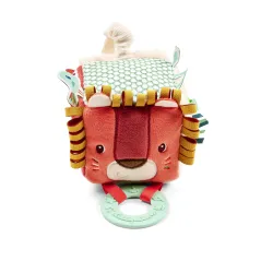 Cubo attività in tessuto bebè - Cubo da appendere Leone LILLIPUTIENS