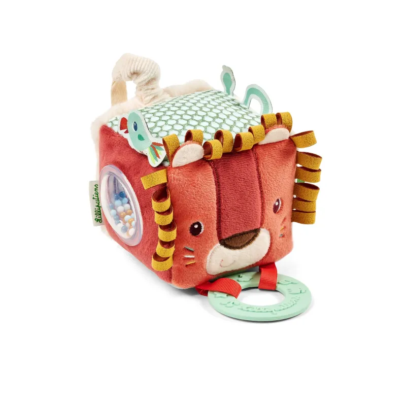 Baby fabric activity cube - Hanging lion cube LILLIPUTIENS