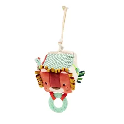 Cube d'activités en tissu bébé - Cube à suspendre Lion LILLIPUTIENS