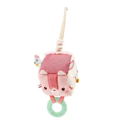 Cube d'activités en tissu bébé - Cube Jeanne le chat LILLIPUTIENS