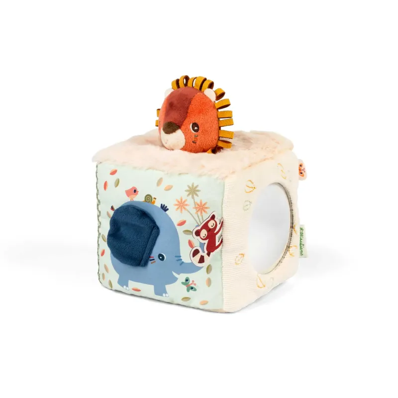 Baby activity cubes - Jungle fabric sound cube LILLIPUTIENS