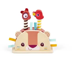 Juguete pop-up de madera para bebés - Jack el león LILLIPUTIENS