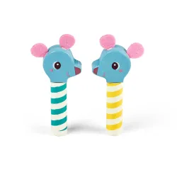 Houten pop-up speelgoed voor baby’s - Jeanne de kat LILLIPUTIENS