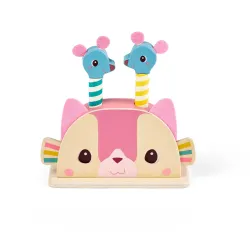 Juguete pop-up de madera para bebés - Jeanne la gata LILLIPUTIENS