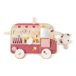 Panneau d'activités en bois bébé - Busyboard licorne LILLIPUTIENS