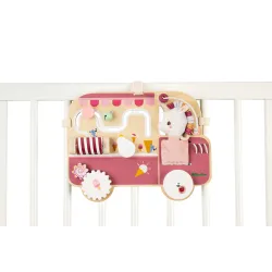 Panneau d'activités en bois bébé - Busyboard licorne LILLIPUTIENS