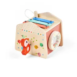 Maison en bois jouet - Jouet d'éveil sonore bébé LILLIPUTIENS