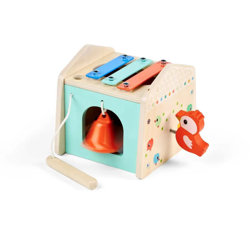 Holzhaus Spielzeug - Klang-Lernspielzeug für Babys LILLIPUTIENS