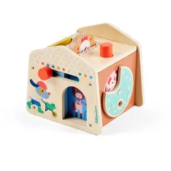 Maison en bois jouet - Maisonnette cache-cache LILLIPUTIENS