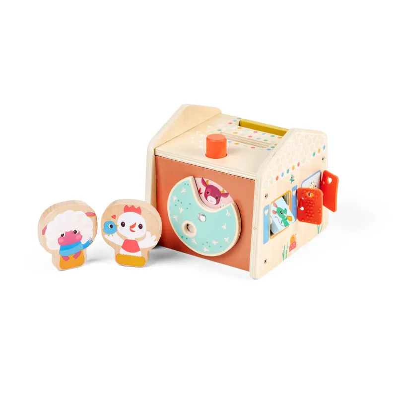 Maison en bois jouet - Maisonnette cache-cache LILLIPUTIENS