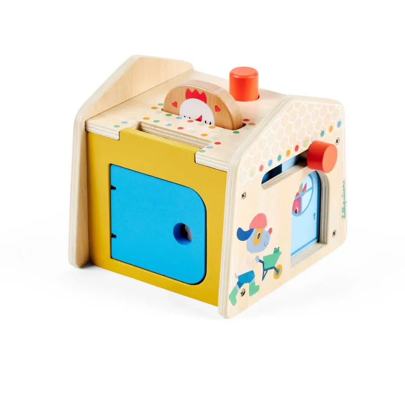 Maison en bois jouet - Maisonnette cache-cache LILLIPUTIENS