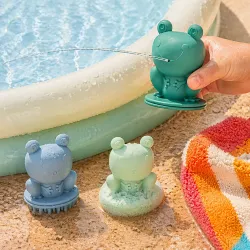 Set di 3 rane da bagno: massaggiatore, sputatore e aeratore