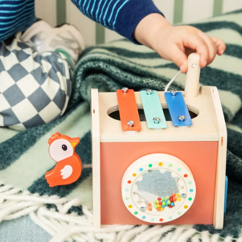 Maison en bois jouet - Jouet d'éveil sonore bébé LILLIPUTIENS