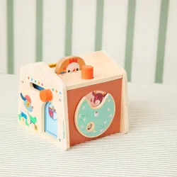 Maison en bois jouet - Jouet d'éveil sonore bébé LILLIPUTIENS