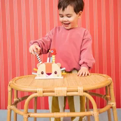 Houten pop-up speelgoed voor baby’s - Jack de leeuw LILLIPUTIENS
