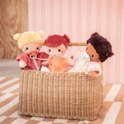Poupon en tissu Nina 30 cm dès 18 mois | Poupée avec tétine