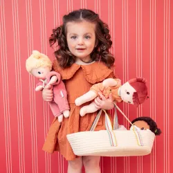 Poupon en tissu Nina 30 cm dès 18 mois | Poupée avec tétine