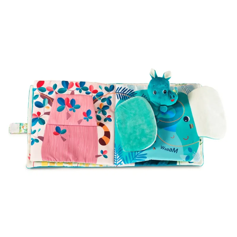 Livre en tissu bébé - Livre d'apprentissage Papa t'es où LILLIPUTIENS