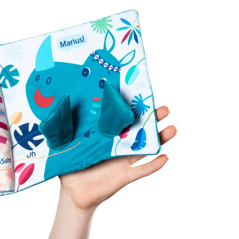 Livre en tissu bébé - Livre d'apprentissage Papa t'es où LILLIPUTIENS